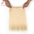 Factory Price Remy Virgin 613 Blonde Human Hair Weave with Closure